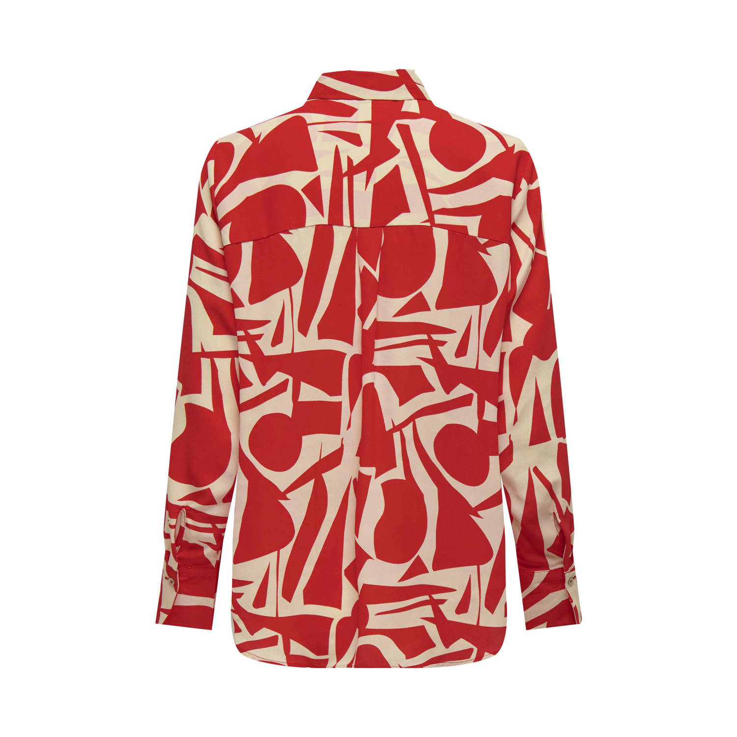 ONLY blouse ONLHELENA rood offwhite