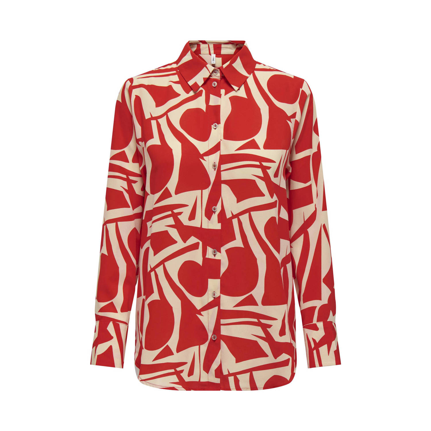 ONLY blouse ONLHELENA rood offwhite