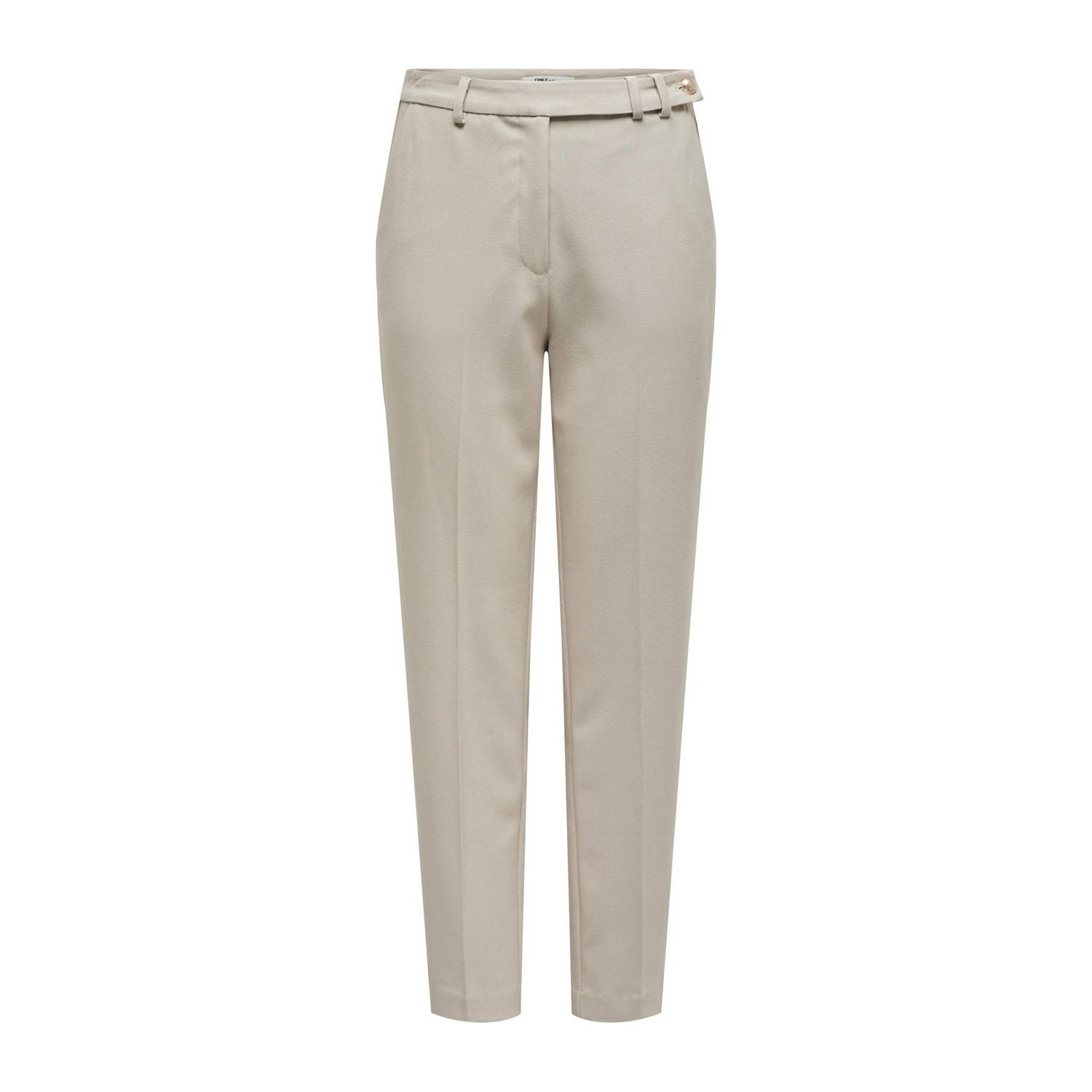 ONLY high waist regular fit pantalon ONLCORINNA ecru