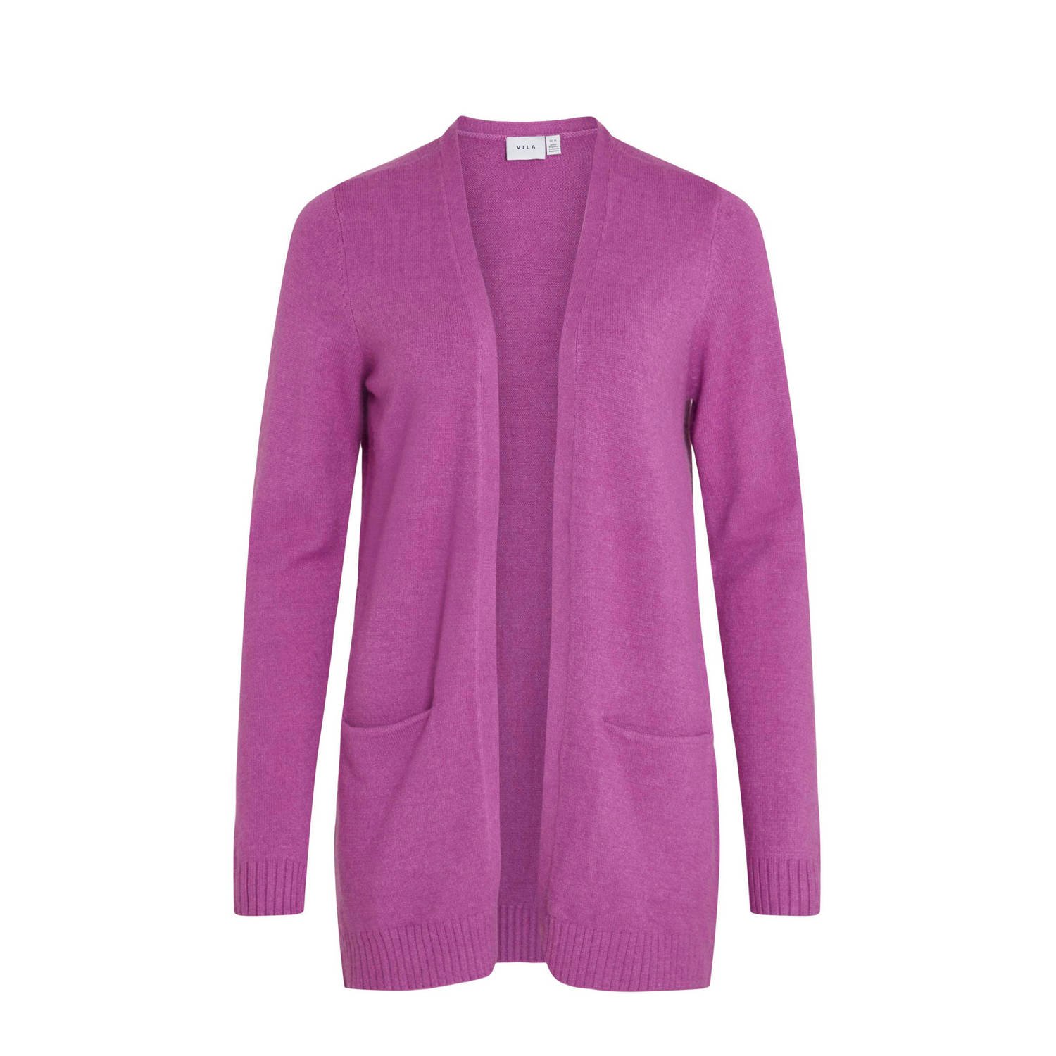 Vila Roze Langemouw Cardigan Herfst Winter Pink Dames