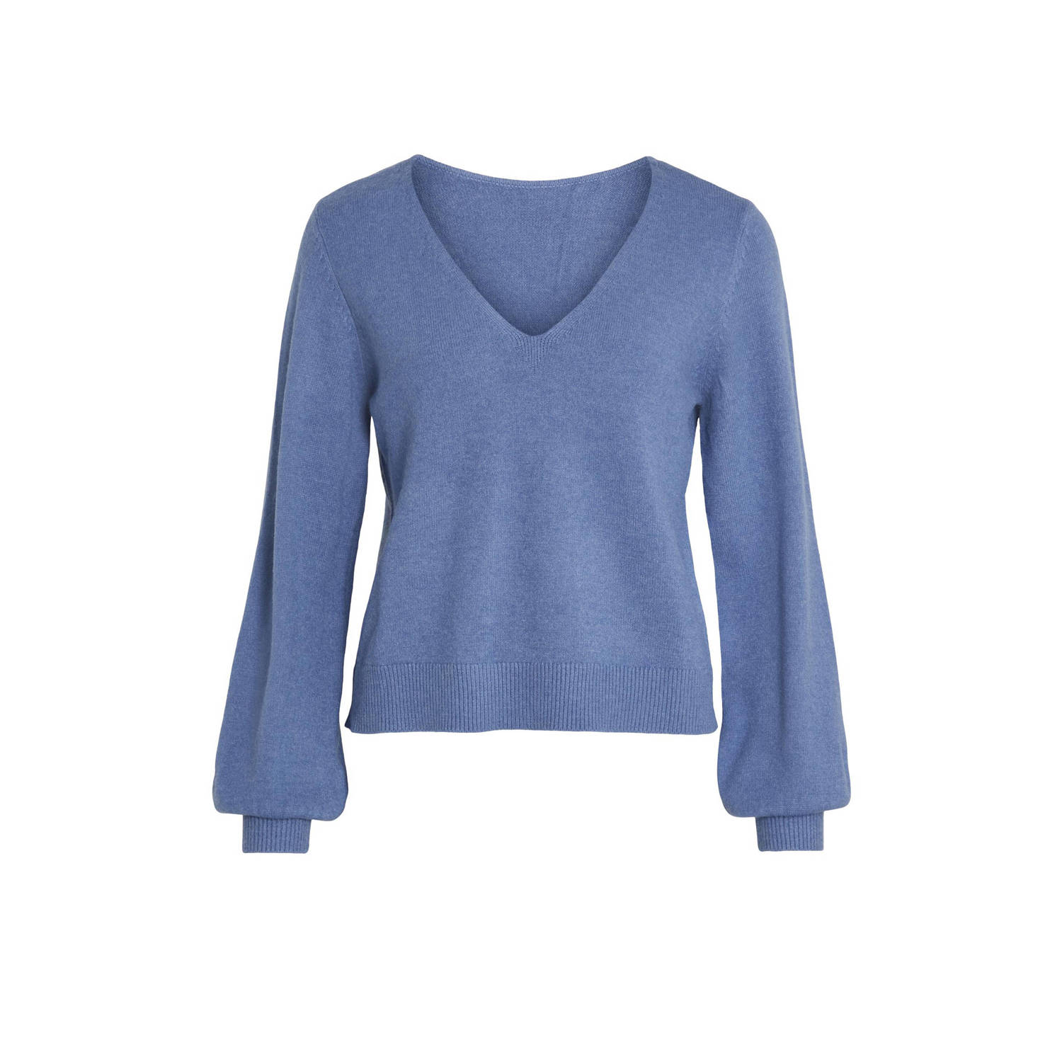 Vila Trui met V-hals VIRIL REV V-NECK L S TOP NOOS