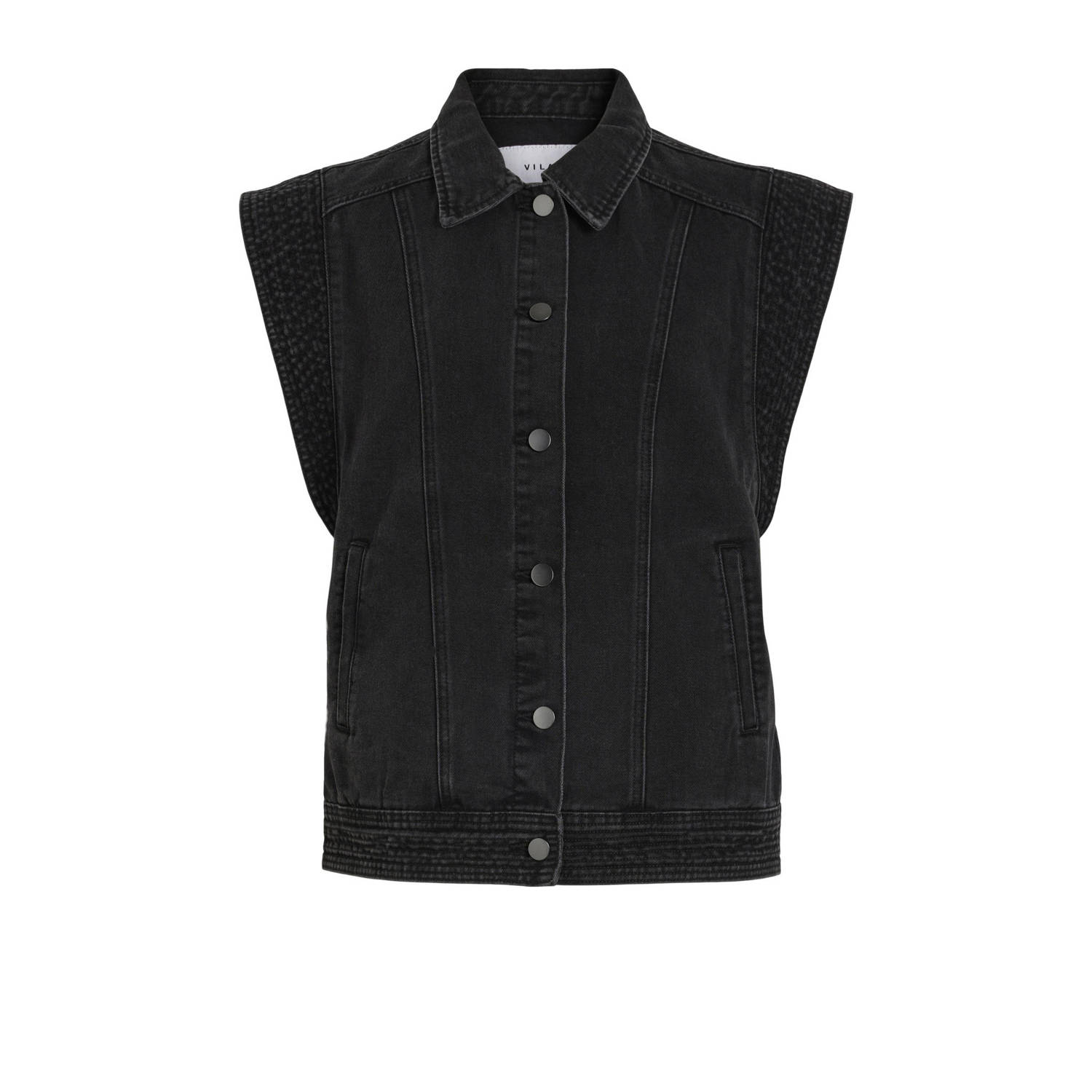 VILA gilet VIJANE black denim