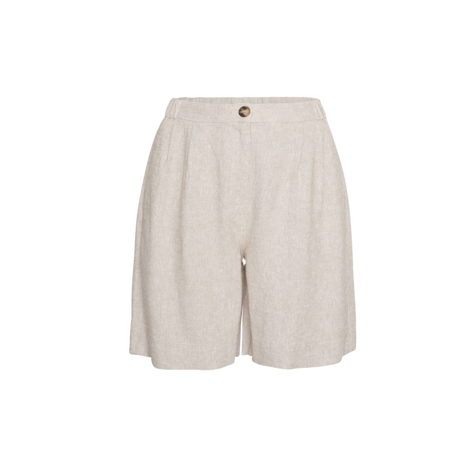 Moss copenhagen Zandkleurige shorts voor zomerse activiteiten Gray Dames