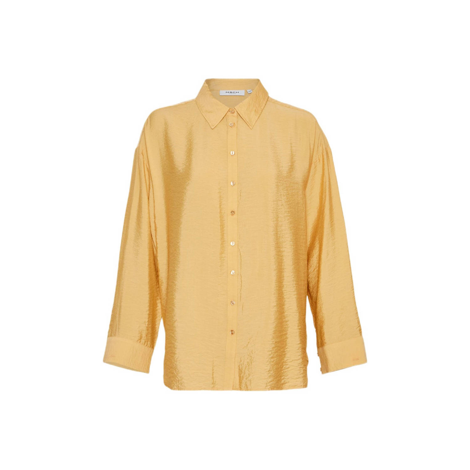 Moss copenhagen Audia Shirt Lange Mouw Blouse Yellow Dames