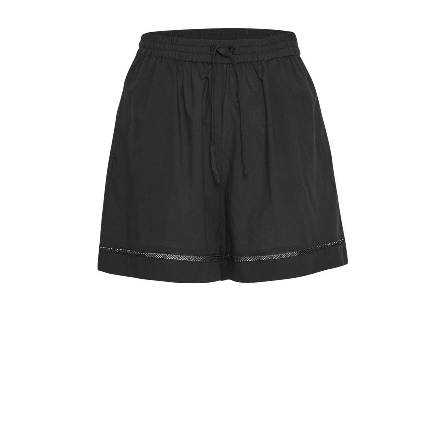 Moss copenhagen Zwarte High-Waisted Shorts voor Vrouwen Black Dames