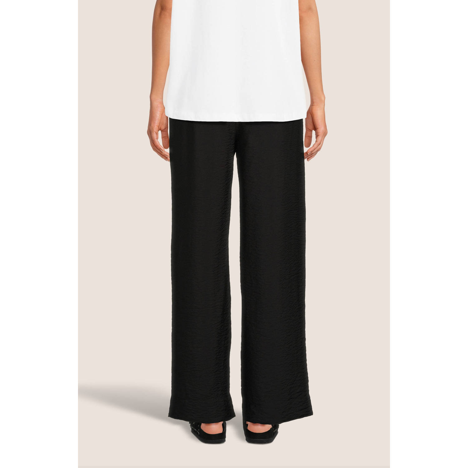 MSCH Copenhagen wide leg broek zwart