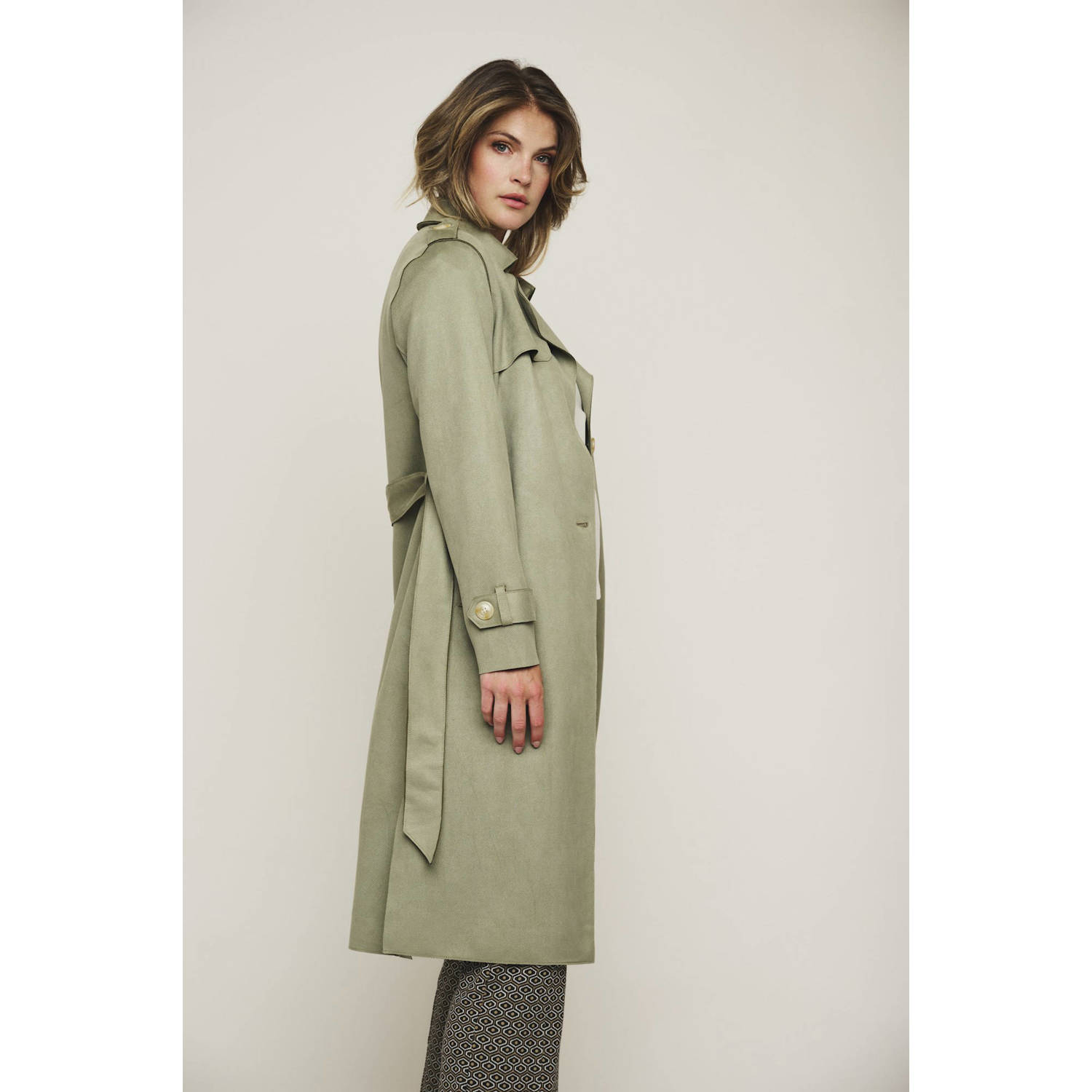 Rino & Pelle trenchcoat jas Nula groen