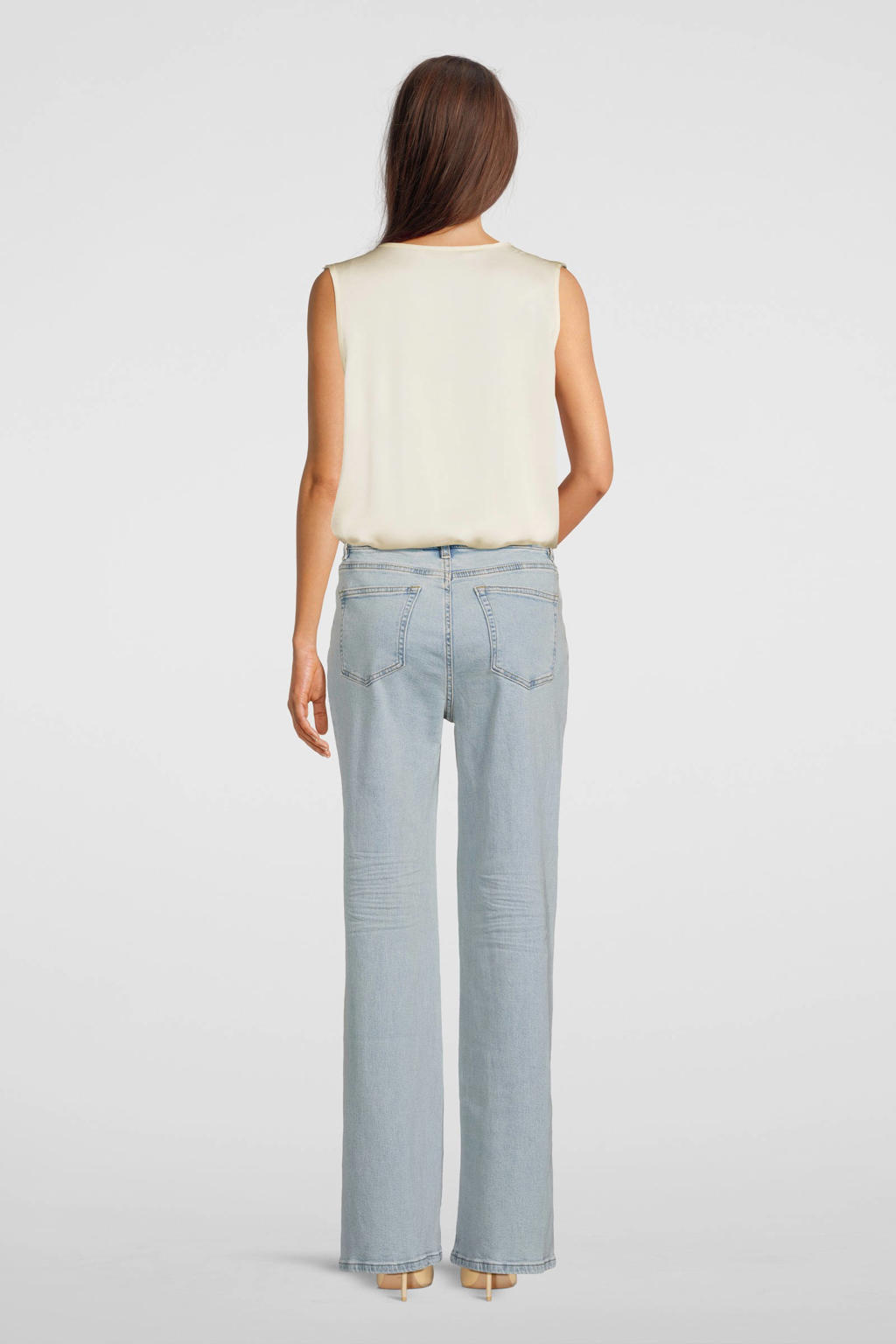 Circle of Trust high waist wide leg jeans MADDY washed blue denim wehkamp