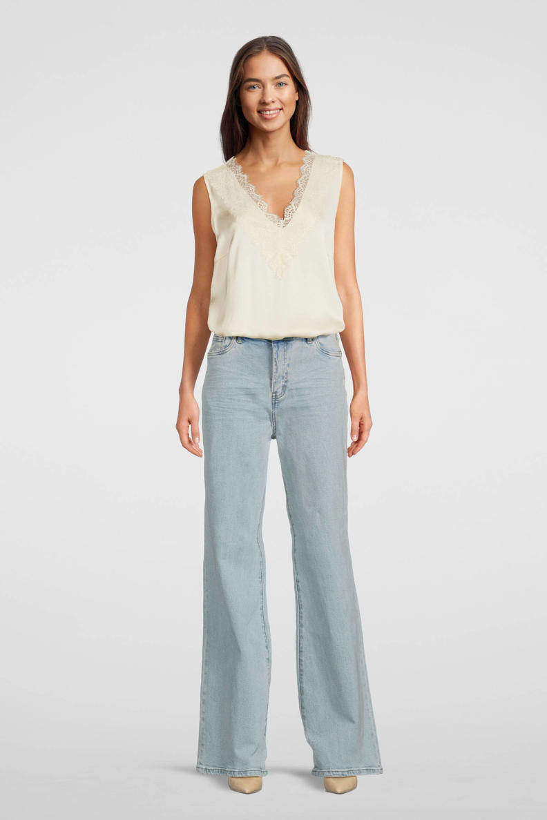 Circle of Trust high waist wide leg jeans MADDY washed blue denim wehkamp
