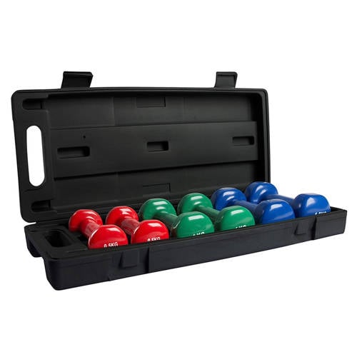 Wehkamp Virtufit dumbbell set in koffer - 0.5/1/1.5 kg aanbieding