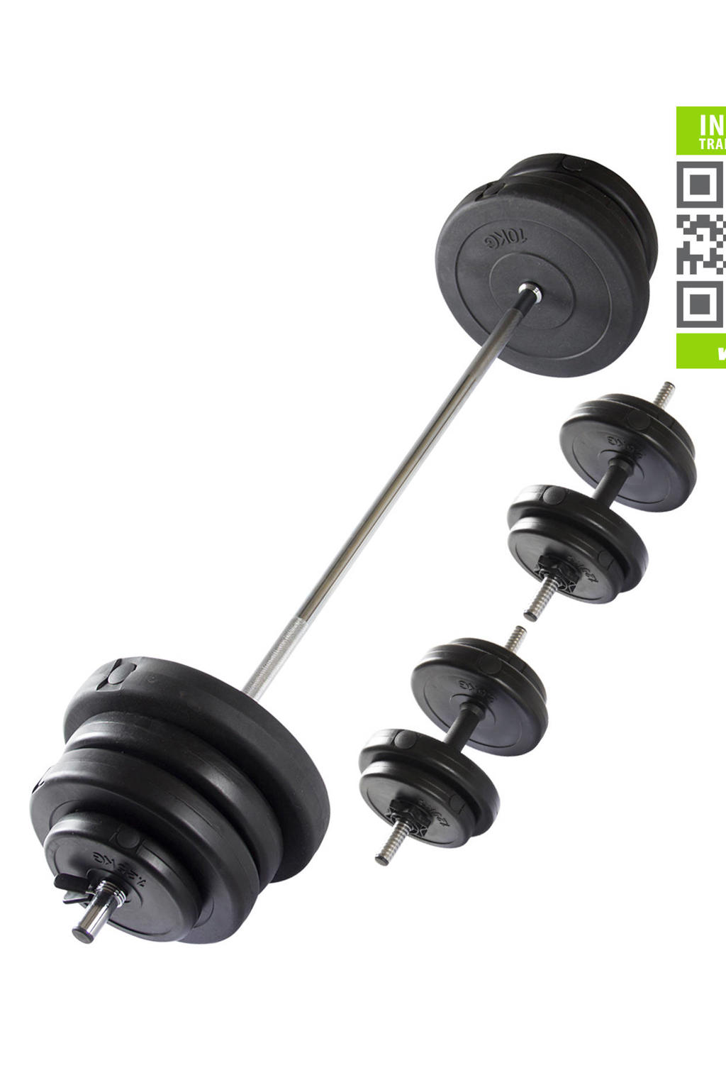 Virtufit halterset - dumbells- 60.5 kg