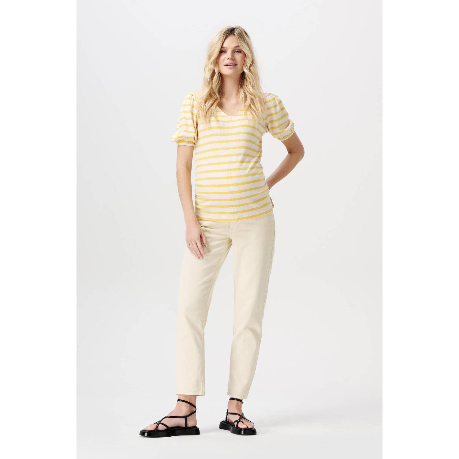 Noppies skinny broek Azua ecru Dames Katoen Effen 26