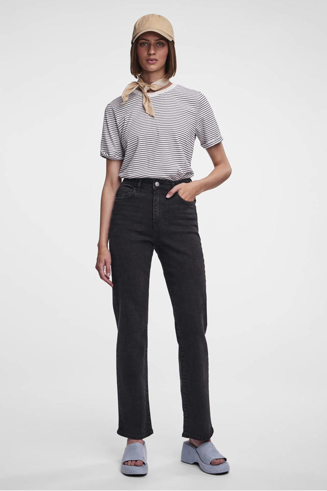 PIECES Women's Pckelly Hw Straight Jeans Od Noos Bc Pckelly Hw Straight