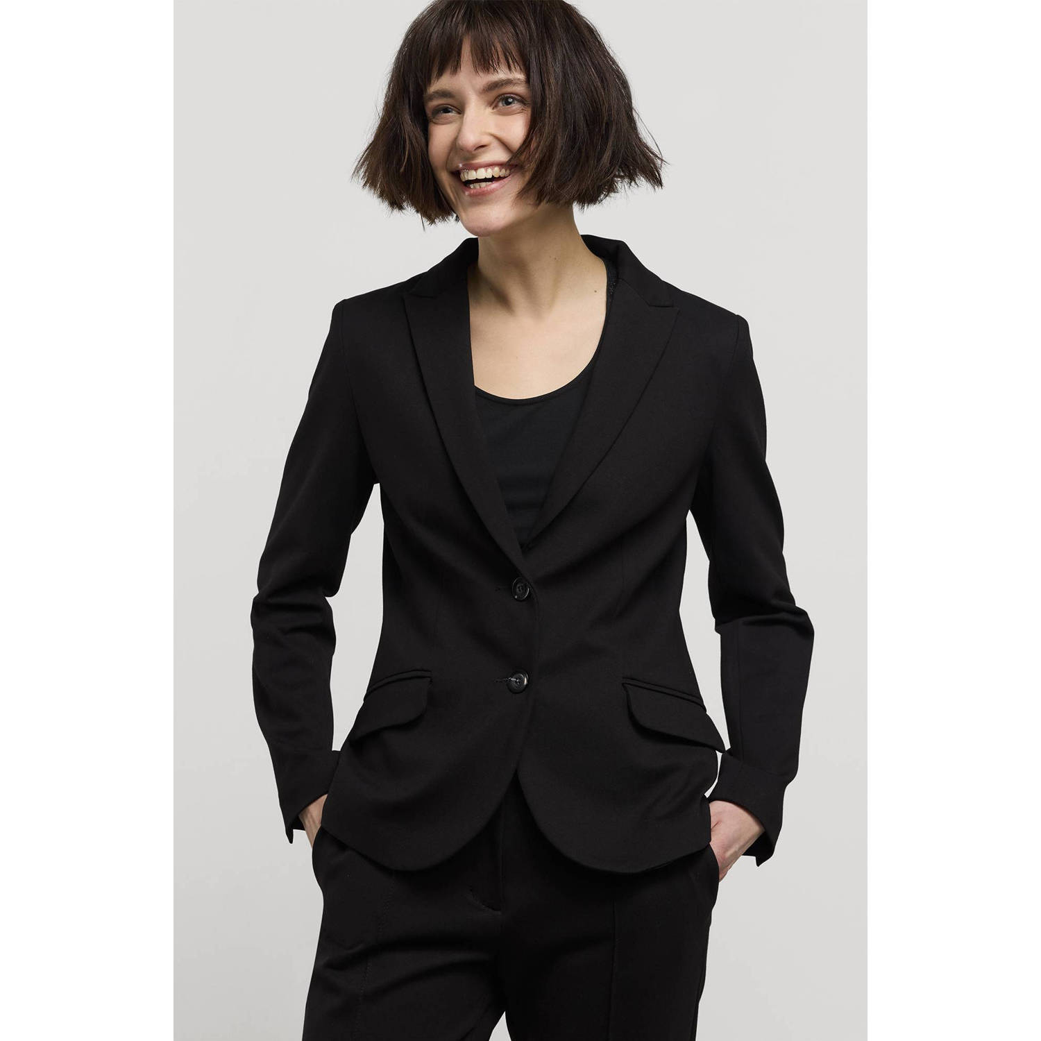 Summum Woman Zwarte Milano Blazer voor Vrouwen Black Dames
