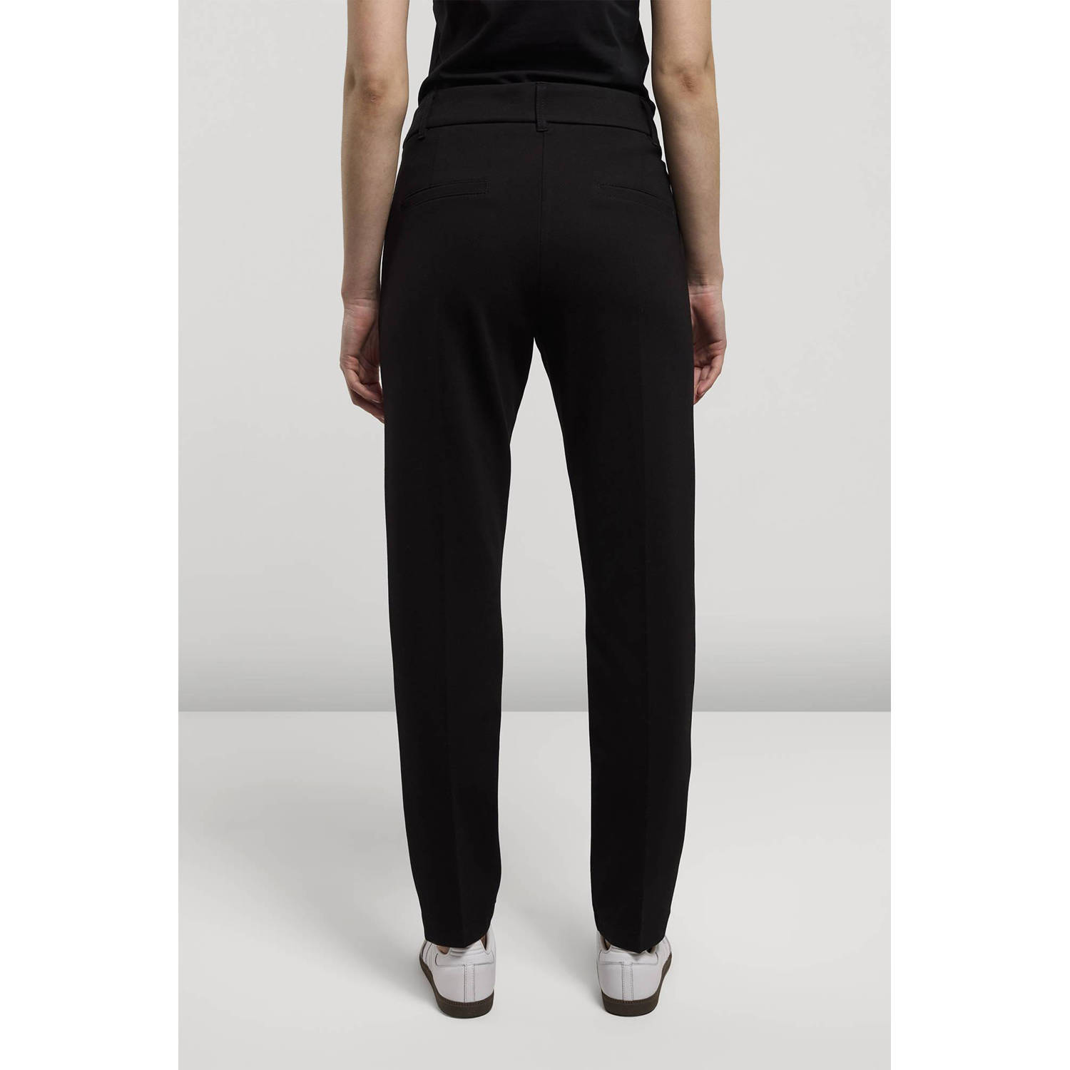 Summum slim fit pantalon Como zwart
