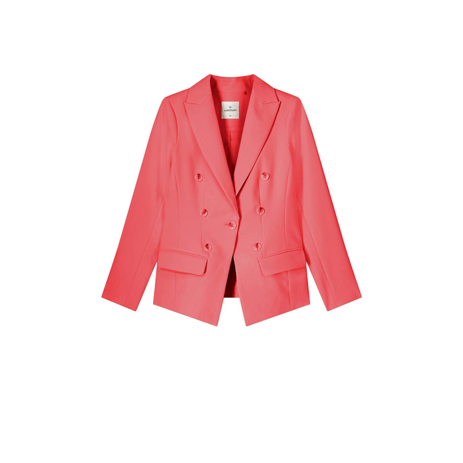 Summum rechtvallende blazer koraalrood