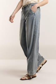 thumbnail: Summum wide leg jeans light blue denim