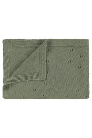 gebreide wiegdeken Olive