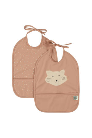 afwasbaar slabbetje - Mrs. Cat (set van 2)