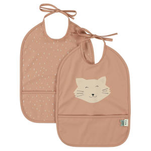 afwasbaar slabbetje - Mrs. Cat (set van 2)