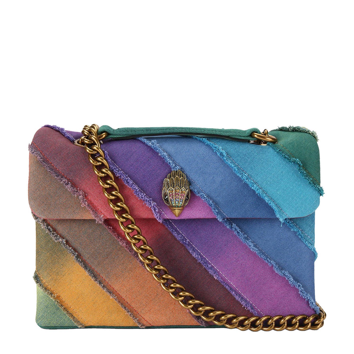 Kurt Geiger Denim Kensington Tas met Adelaarskop Multicolor Dames