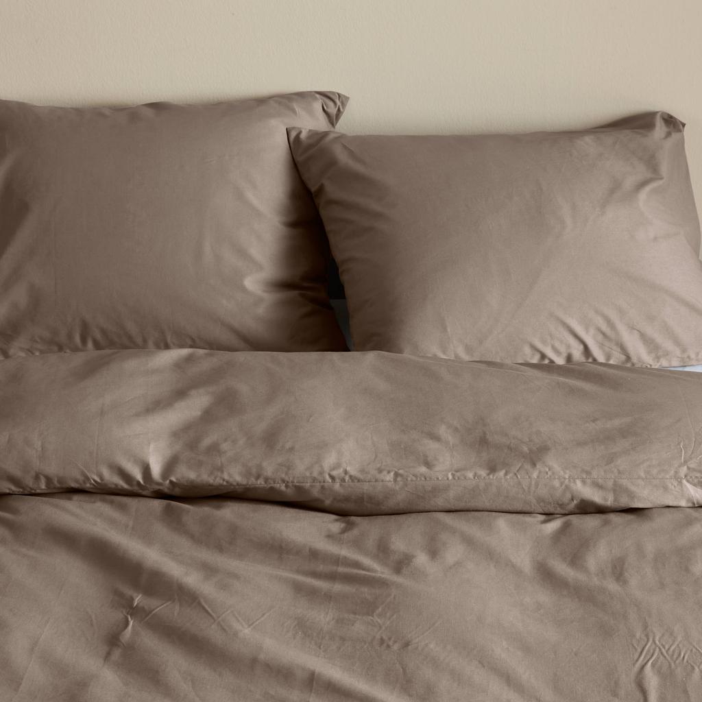 NOUS Living basis kussensloop - taupe (60x70 cm) (set van 2)