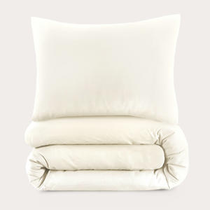 basis dekbedovertrek 1-persoons - offwhite (140x200 cm)