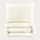 NOUS Living basis dekbedovertrek 1-persoons - offwhite (140x200 cm)
