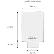 thumbnail: NOUS Kids basis dekbedovertrek ledikant - taupe (100x135 cm)