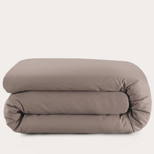 basis dekbedovertrek ledikant - taupe (100x135 cm)