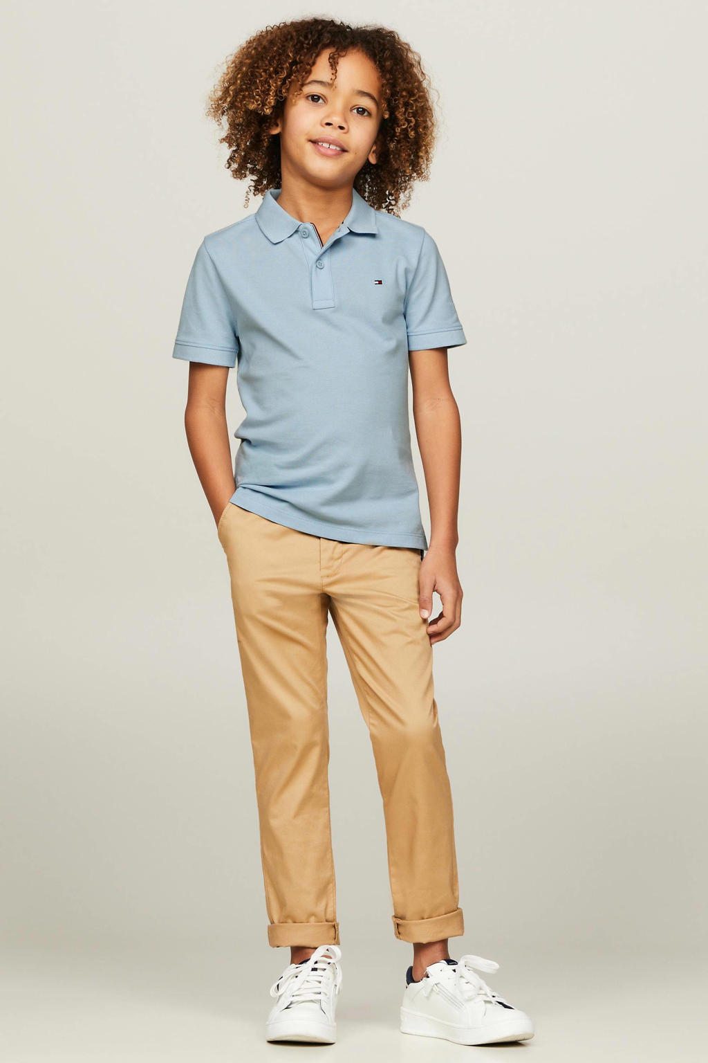 Tommy Hilfiger polo lichtblauw