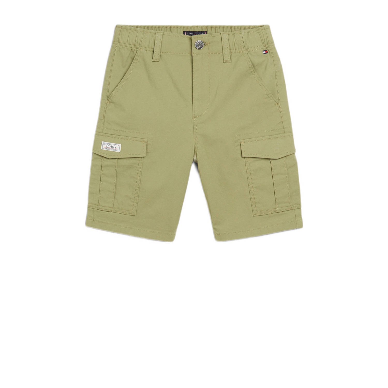 Tommy Hilfiger cargo short olijfgroen Korte broek Jongens Katoen Effen 128