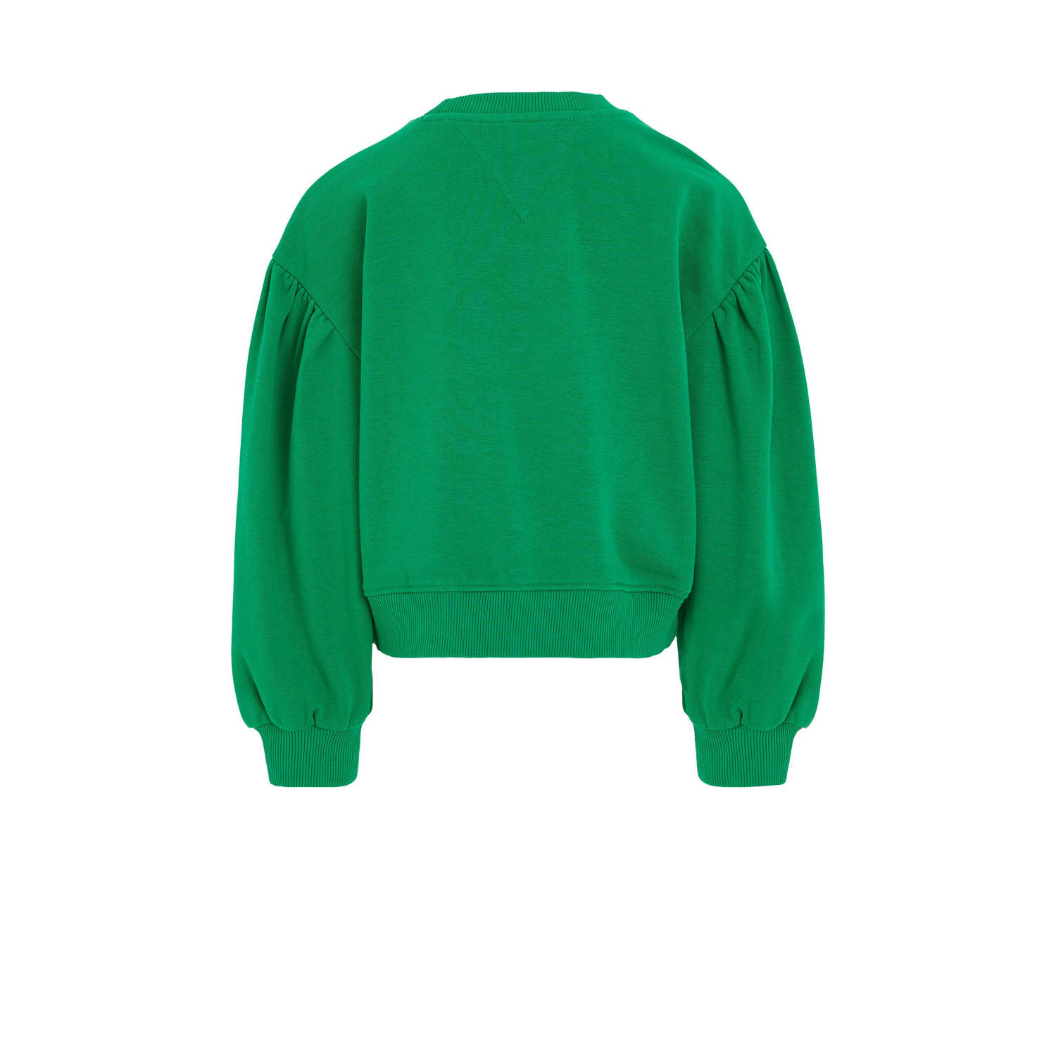 Tommy Hilfiger sweater met tekst groen