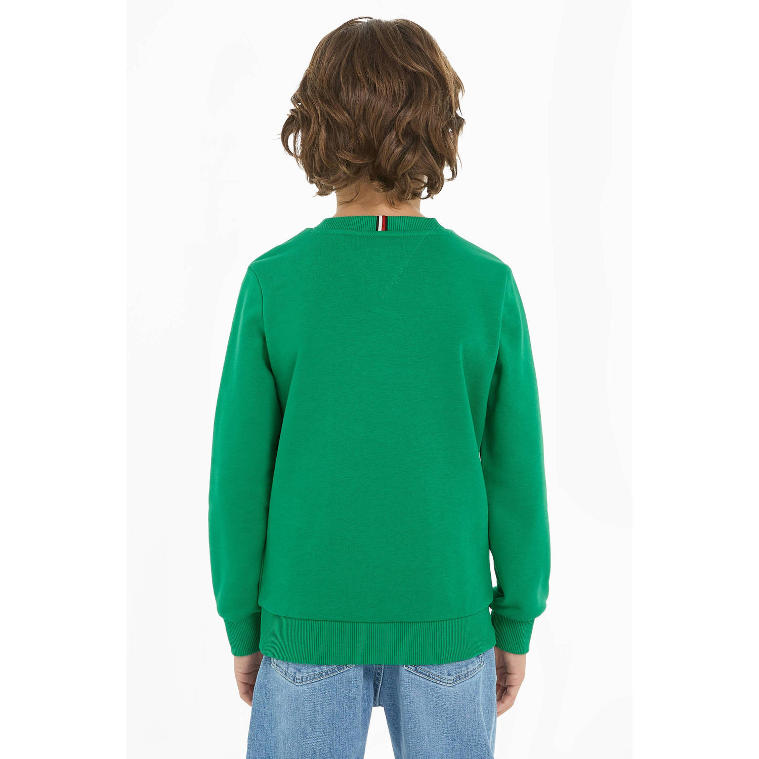 Tommy Hilfiger sweater met logo groen