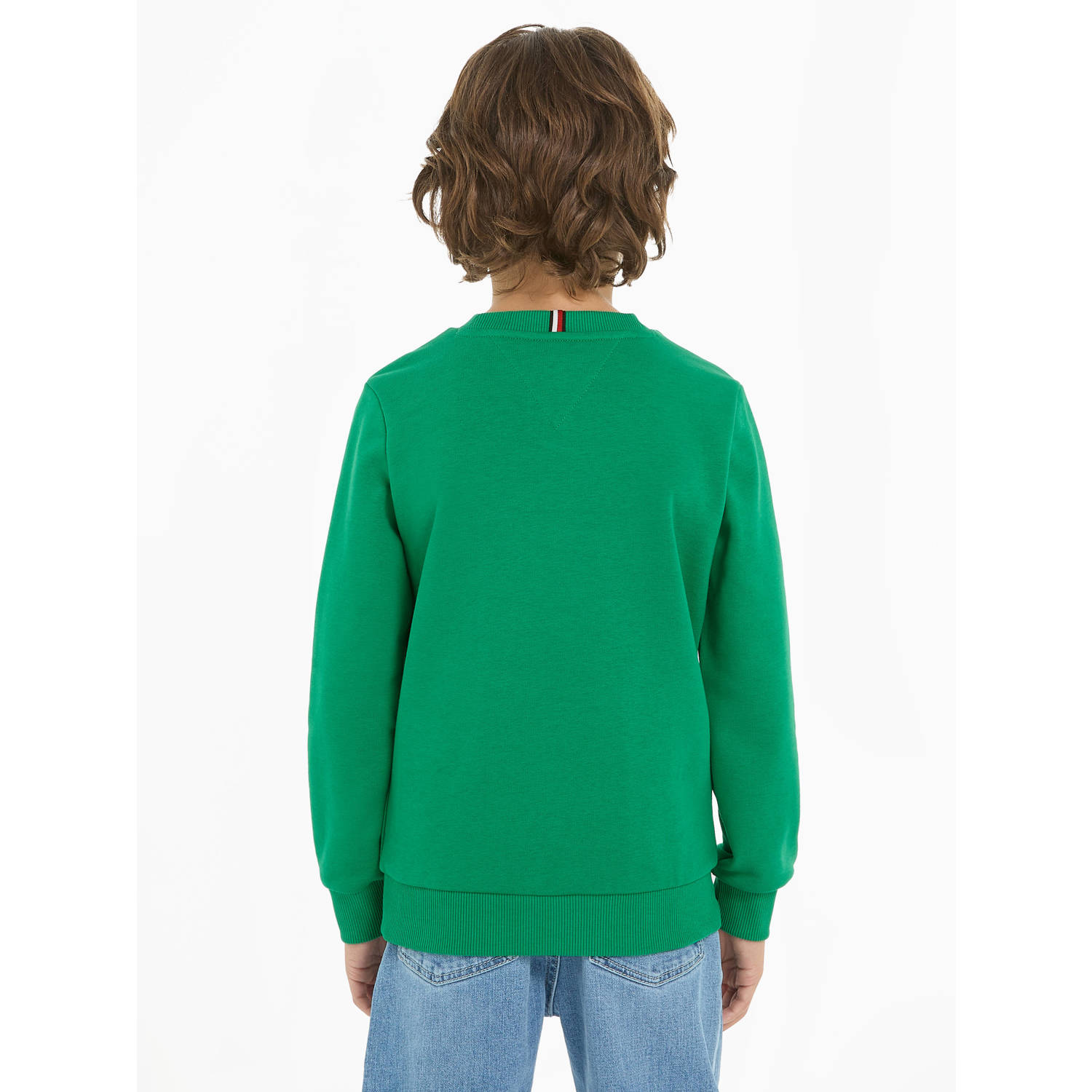 Tommy Hilfiger sweater met logo groen