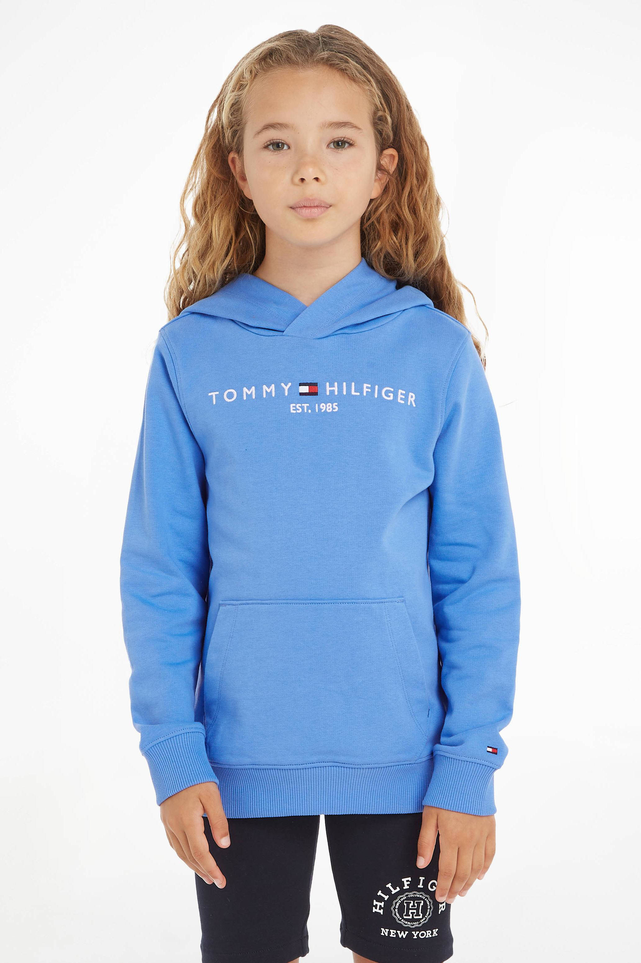 Tommy Hilfiger hoodie lichtblauw wehkamp