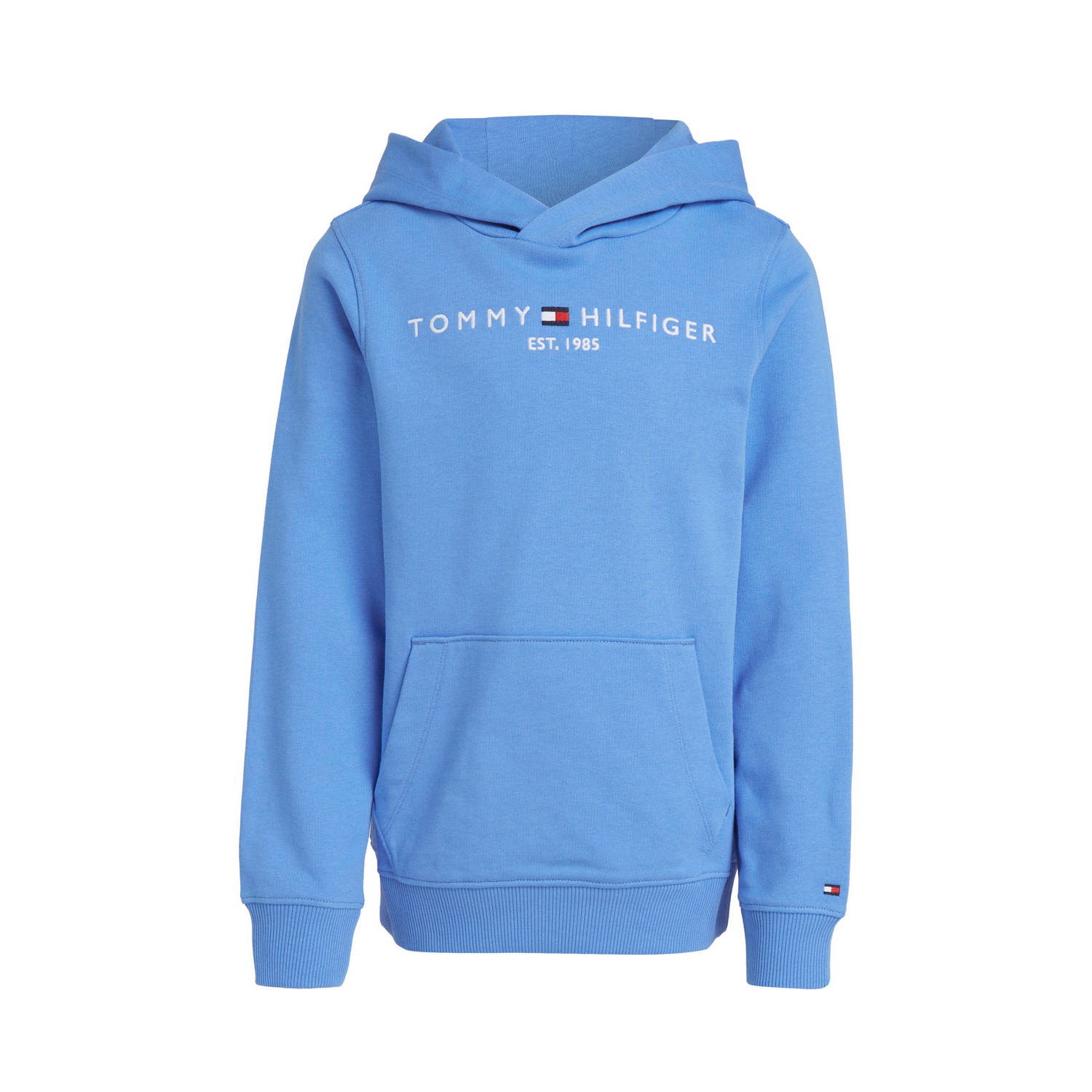 Tommy Hilfiger hoodie lichtblauw Sweater Effen 110