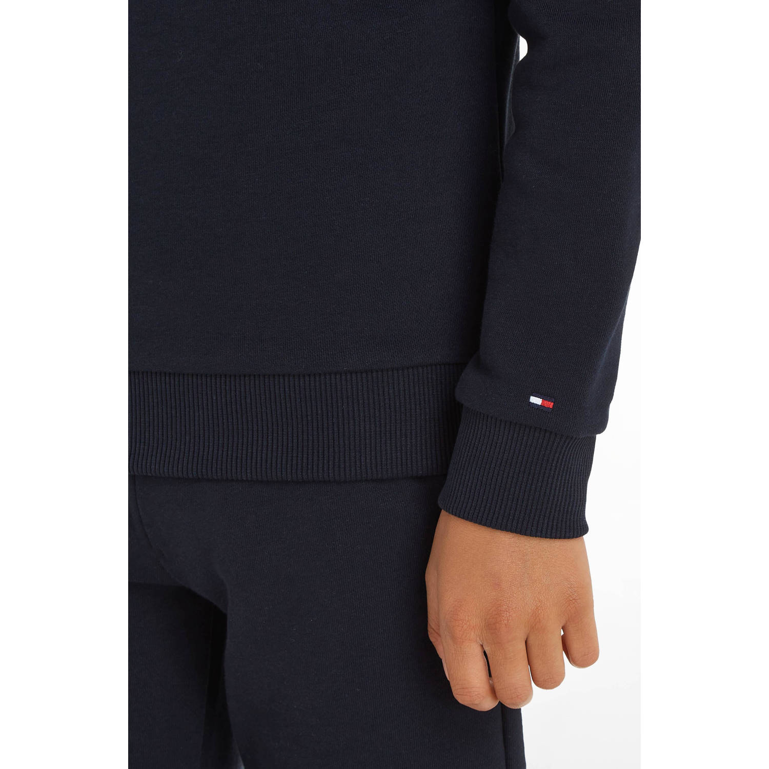 Tommy Hilfiger sweater met logo donkerblauw