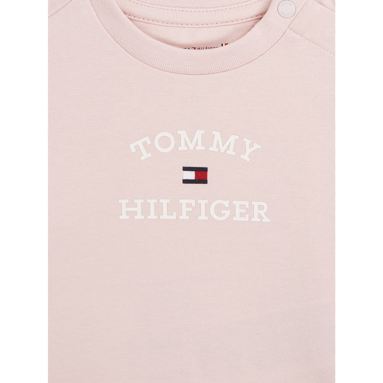 Tommy Hilfiger shirt + broek set van 2 lichtroze