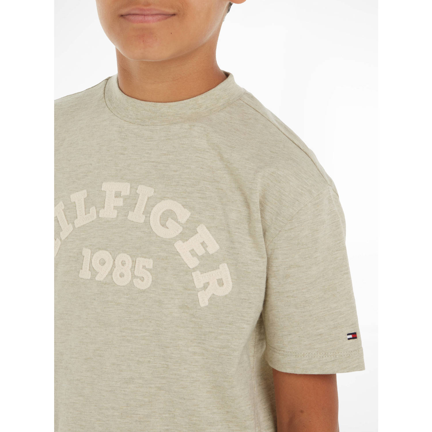 Tommy Hilfiger T-shirt met printopdruk olijfgroen