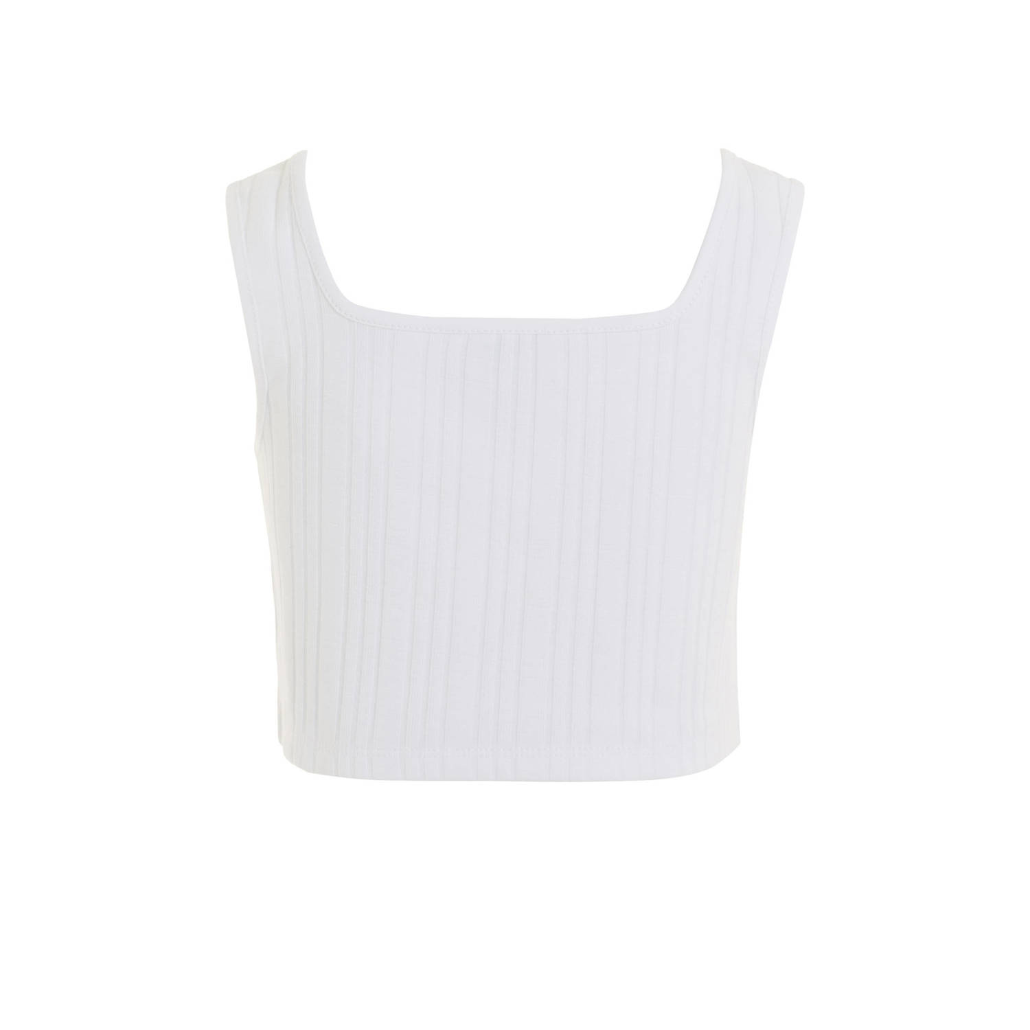 Tommy Hilfiger top met tekst wit lichtroze