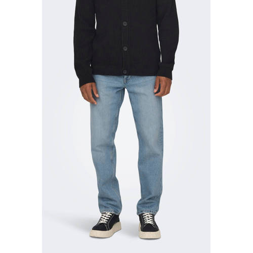 ONLY & SONS straight leg jeans ONSEDGE light blue denim afbeelding