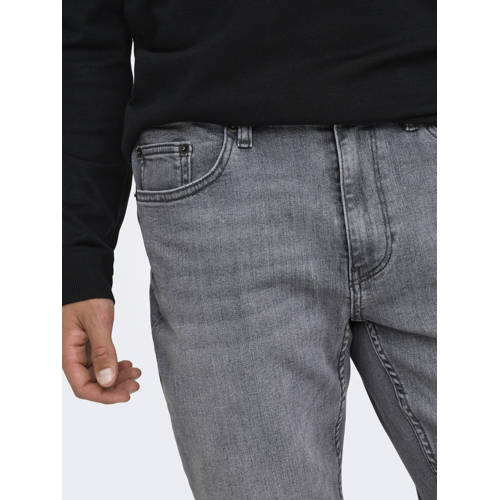 ONLY & SONS regular fit jeans ONSWEFT 7572 medium grey afbeelding