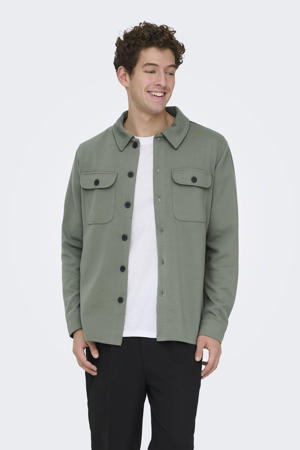 regular overshirt groen
