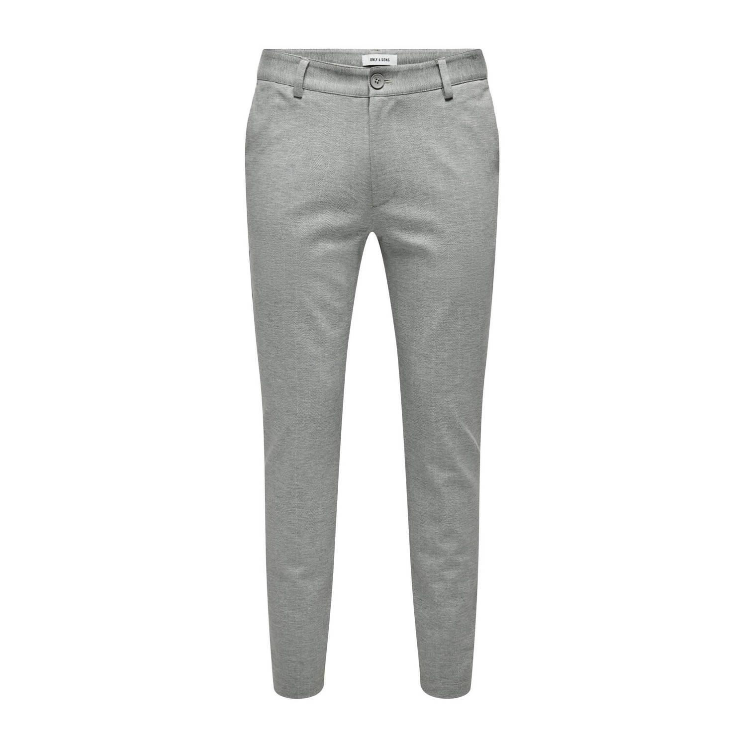 ONLY & SONS slim fit chino ONSMARK grijs