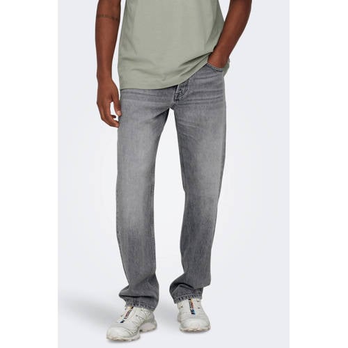 ONLY & SONS straight leg jeans ONSEDGE medium grey denim afbeelding