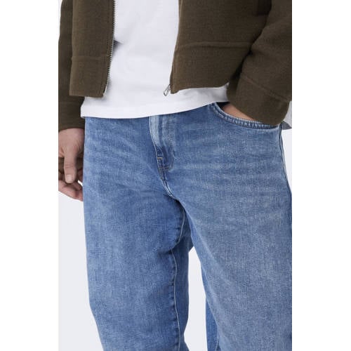 ONLY & SONS regular fit jeans ONSWEFT medium blue denim afbeelding