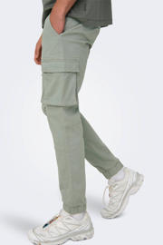 thumbnail: ONLY & SONS tapered fit cargo broek ONSCAM STAGE lichtgrijs
