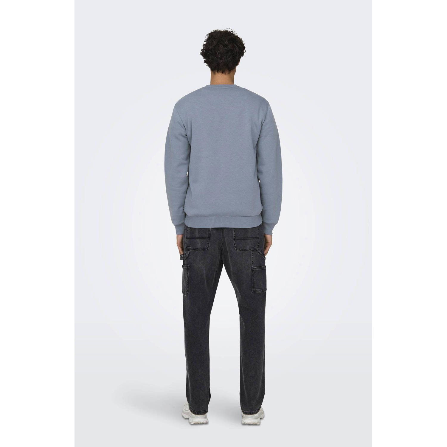 ONLY & SONS sweater ONSCERES blauw