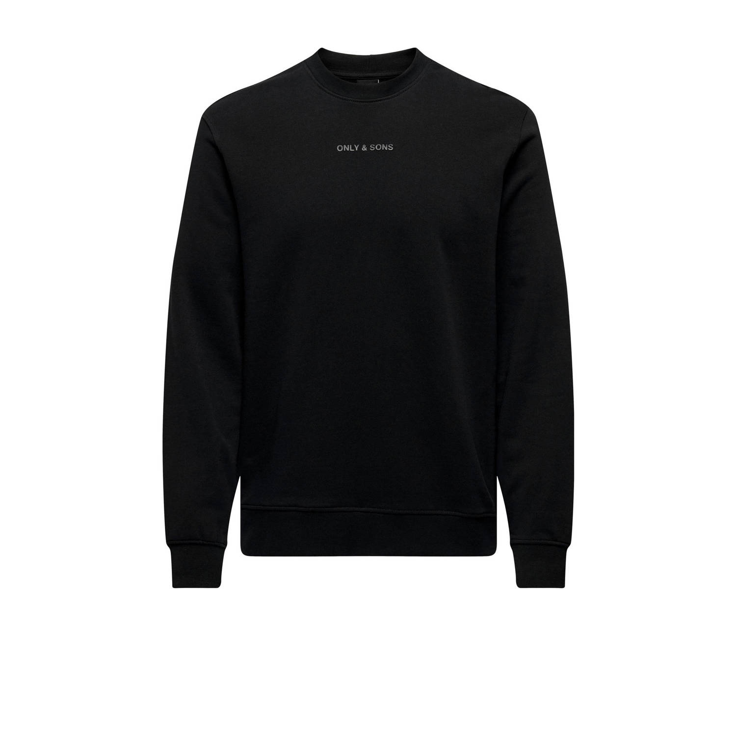 ONLY & SONS sweater ONSLEVI LIFE met printopdruk zwart